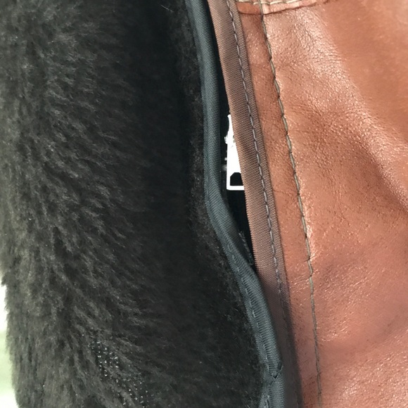 Leather unisex lined jacket. S/M - Picture 5 of 11